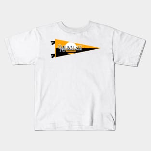 Milwaukee Flag Pennant Kids T-Shirt